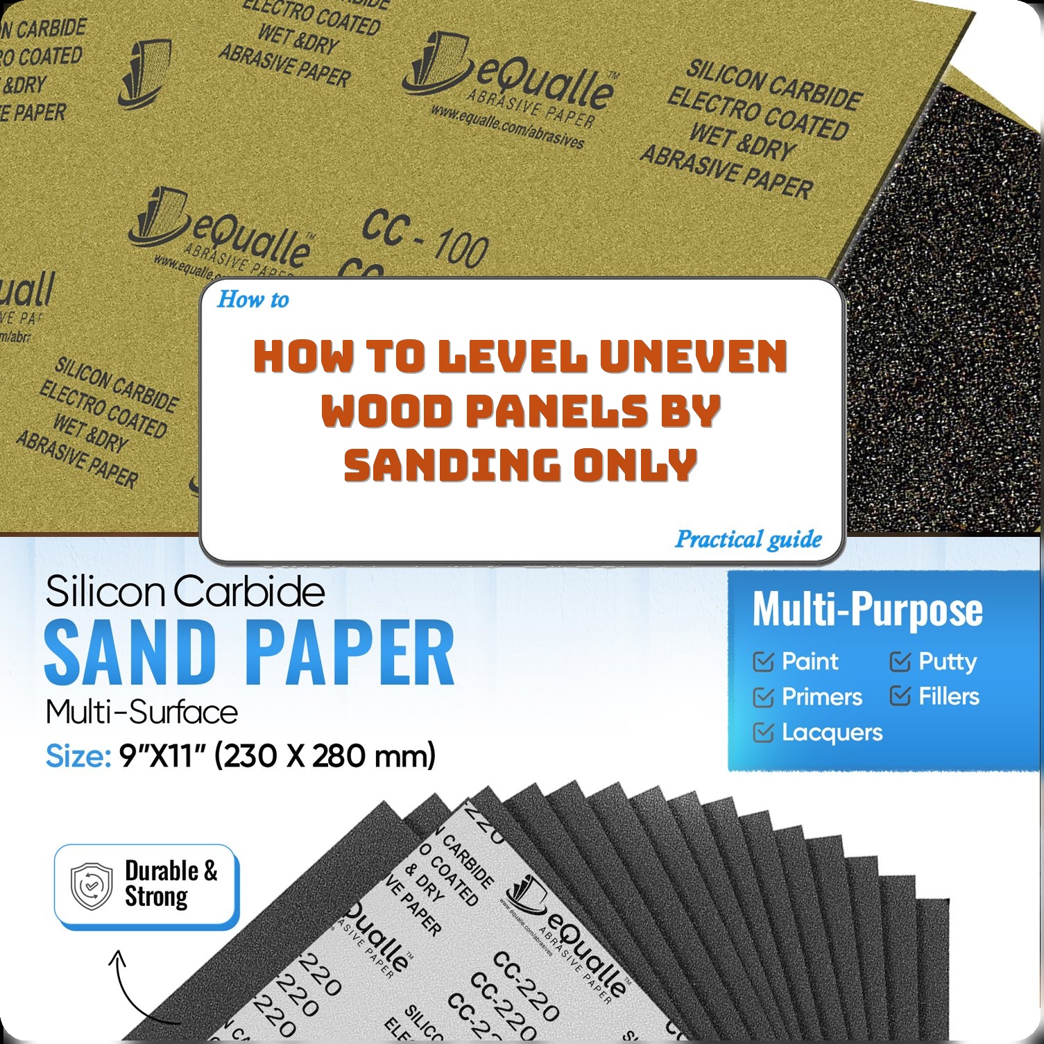 How To Level Uneven Wood Panels By Sanding Only