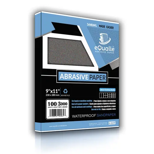 eQualle 9x11 silicon carbide sandpaper pack